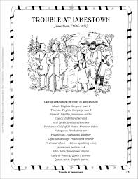 Trouble At Jamestown 1606 1616 An Easy To Read American History Play Printables Classroom Plays Touch Math Worksheets Jamestown