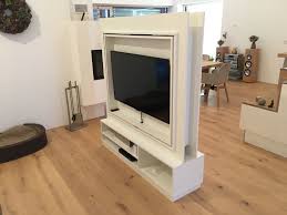 Tv Mobel Als Raumteiler Weiss Beschichtet Fh 360 Schwenkbar Tv Mobel Als Raumteiler Tv Mobel Freistehend Raumteiler