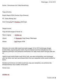Surat Cuti Sakit Sekolah Tanpa Surat Dokter