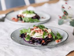 Roasted Red Cabbage With Goat Cheese And Bacon Recipe Food Drink Food Recipes Food