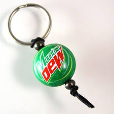 Do The Dew Mountain Dew Bottlecap Keyring 14 Keyring Mountain Dew Handmade Mountain Dew Teacher Gifts Soda Pop