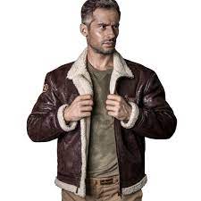 Free Soldier Men S Classic Jacket Fleece Warm Leather Fur Pilot Jacket Leather Jacket Men Leather Jackets Women Brown Leather Jacket Men