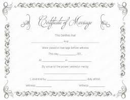 Free Marriage Certificates To Print Printable Marriage Certificate Uniglobevolunteers Org Marriage Certificate Certificate Templates Marriage
