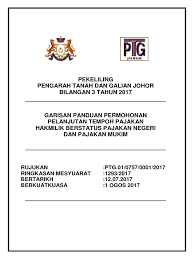 Tanah 1 7 salinan resit cukai tanah terkini 1 8 salinan resit cukai taksiran harta terkini 1 9 salinan pengiraan bayaran fee permohonan 1 10 resit pembayaran wang proses (original copy) (sila rujuk urusetia osc terlebih dahulu sebelum bayaran dibuat) 1 11 laporan kestabilan cerun/geoteknikal bagi kawasan berbukit 1 Pekeliling Ptg Johor Bil 3 2017