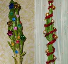 Add christmas window decorations and christmas wall decorations to take make your home even merrier inside and out. Cacti Adding Desert Vibe To Alternative Christmas Tree Decorating