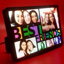 They are a great way to celebrate friendship as they remind you and your loved ones how. Buy Or Send Personalized 6 Photo Best Friends Collage Glow In Dark Led Frame Online Regalocasila