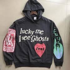 Kanye West Kids See Ghosts Hoodie Kid Cudi Kids See Ghosts Lucky Me I See Ghosts Astroworld Merch Kanye Merch Kid In 2020 Kanye Merch Kanye Shirt Hoodies