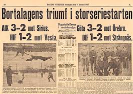 Bruden mottar melding som ødelegger ekteskapet. Allsvenskan I Bandy Startar 6 1 1931 Eyravallen Behrn Arena 100 Ar