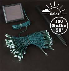 There are no extension cords that must be plugged into outlets. Warm White Solar Christmas Lights With 100 Bulbs Novelty Lights Inc