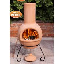 Open design also does not capture smoke from fire and up chimney. Skoog Clay Wood Burning Chiminea Chiminea Chiminea Fire Pit Fire Pit