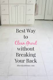 Mix the equal amount of hydrogen peroxide and baking soda well. Best Way To Clean Grout Without Breaking Your Back Bluesky At Home