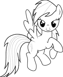 Keep a cat and pumpkin company on a magical night. Adorable Rainbow Dash Coloring Page Free Printable Coloring Pages For Kids