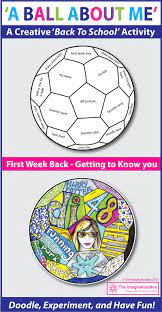 Back To School Art Activity A Soccer Ball All About Me School Art Activities Back To School Art Back To School Art Activity