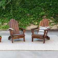 Painted with varnish on the surface, the chair can be placed in outdoor easy to assemble & clean: Manor Park Acacia Wood Outdoor Adirondack Chair Dark Brown Walmart Com Walmart Com