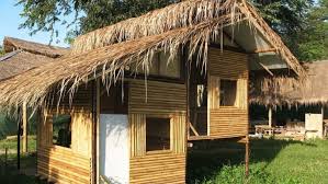 Cara membuat anyaman dari bambu. 7 Desain Rumah Bambu Perhitungan Bangunnya Rumah Com
