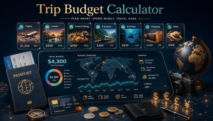 A structured budget framework breaks trip planning into predictable financial categories., généré par IA