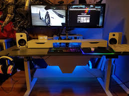One Of The Most Badass Desk Setups I Have Ever Seen Desk Office Setup Affordable Standing Desk