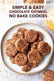 Simple Easy No Bake Chocolate Oatmeal Cookies Healthy Oatmeal Cookies Chocolate Oatmeal Cookies Chocolate Oatmeal