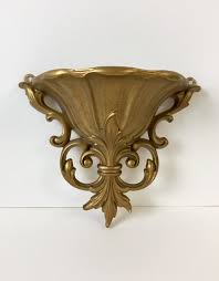 Vintage Wall Pocket Vintage Decor Vintage Gold Decor Vintage In 2020 Gold Decor Vintage Decor Decor