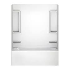 Home depot video subscribe unsubscribe 25. Sturdifit 60 In W X 58 In H Five Piece Glue Up Tub Surrounds In White 40194 The Home Depot