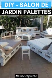 Fabriquer une table basse en palettes m6 tuto : Salon De Jardin En Palettes 10 Idees Deco Originales Salon Jardin Palette Inspiration Tuto Me Meuble Jardin Palette Salon De Jardin Palettes Palette Jardin