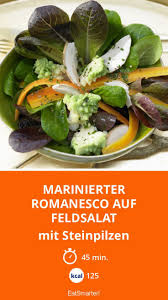 Marinierter Romanesco Auf Feldsalat Rezept Feldsalat Salat Marinieren