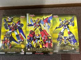 MODEROID Genki Bakuhatsu Ganbaruger & Gekiryuger & Revolger 3 box set NEW