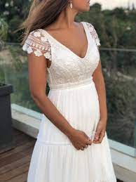 Short Sleeve Wedding Dress Boho Vintage Wedding Gown Short Sleeve Wedding Dress Short Wedding Dress Wedding Gowns Vintage