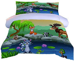 Achetez une taie d'oreiller qui s'adapte à votre oreiller. Perfectpot Housse De Couette 260x240 Animaux De Dessin Anime Imprime Parure De Lit Avec 2 Taie D Oreiller En 100 Polyester Pour Chambre A Coucher D Adultes Enfants Plus Grande Taille Amazon Fr Cuisine