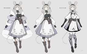 色塩 しょくエｎ on twitter キャラクターデザイン ねずみ キャラクター コスチュームのアイデア