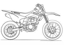 Dibujo Para Colorear Moto De Trial De Honda Dibujos Para Colorear Imprimir Gratis Siluetas De Motos Moto Para Colorear Bicicleta Dibujo