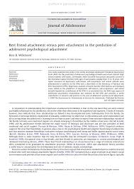 Berikut beberapa aplikasi dan cara menggunakannya Pdf Best Friend Attachment Versus Peer Attachment In The Prediction Of Adolescent Psychological Adjustment