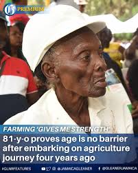 Amid the rush of activities at Tuesday's wellness fair, hosted at Hope  Gardens in St Andrew, 81-year-old Vernice Gray was proof that strength and  success have no age limit in Jamaican agriculture.