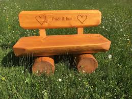 Holzbank garten massiv gebraucht kaufen nur 3 st bis 65 gunstiger. Rundholzbank Holzbank Massiv Tisch Garnitur Garten Bank Top Gratis Inserate