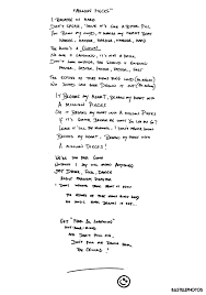 Pin On Bastille Handwritten Lyrics