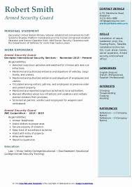 Answer a few questions & your resume will make itself! Security Guard Resume Examples Lovely Armed Security Guard Resume Samples Security Guard Jobs Security Resume Armed Security Guard