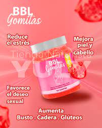 ✨ ¡Transforma tu belleza de forma natural con BBL Gomitas! 🌟 Estas  deliciosas gomitas están diseñadas para mejorar la apariencia de tu piel,  aumentar tus glúteos, busto y caderas. Además, reduce el