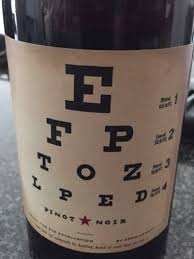 Joel Gott Eye Chart Pinot Noir