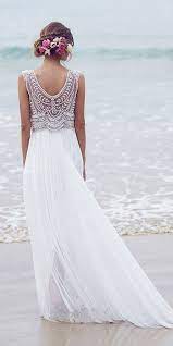 21 Wonderful Ideas For A Beach Wedding Parfum Flower Company Anna Campbell Wedding Dress Beautiful Wedding Dresses Wedding Dresses