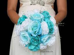 You will find a high quality tiffany blue flower at an affordable price from brands like diy house. Tiffany Blue Wedding Flower Package Tiffany Blue Weddings Silk Flowers Wedding Blue Wedding Flowers