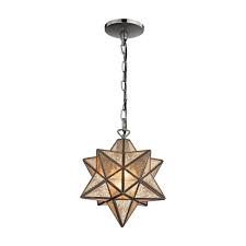 The moravian star chandelier is simply among the many simple and removable instances of fine art to add or drape along the buttress with no trouble even in room focused on private. Moravian Star 1 Light Mini Pendant In Bronze Large 703zp2q Gerrie Lighting Fan Studio