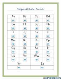 The letters of the alphabet do not always represent the same sounds of english. Simple Alphabet Sounds Worksheet