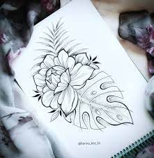 Minimal and subtle tattoo pictures gathered from all over the globe. Tropical Flower And Leaf Tattoo Artist Tropical Flower And Leaf Tattoo The Effective Pictures We Offe Tropical Tattoo Leaf Tattoos Tropical Flower Tattoos
