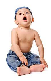 Jeans de bébé nus photo stock. Image du beauté, pose, modèle - 6669178