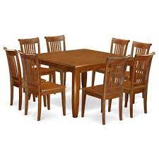 Alcott Hill Teressa 9 Piece Extendable Dining Set Cheap Dining Room Sets Solid Wood Dining Set Dining Chairs