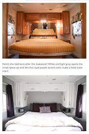 5th Wheel Bedroom Remodel Before And After Http Mobilehomeliving Org Fabulous 5th Wheel Camper Makeover Remodeled Campers Camper Makeover Remodel Bedroom