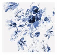As in a gushing geyser of flowers. Kek Amsterdam Royal Blue Iii Floral Wallpaper Living And Co