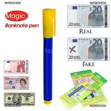 This bank note tester pen works on international paper currency, including dollar, euro, pound, yen, won, ruble, cruzior, pesos, rand, peseta, thai baht(thb), taiwand dollar(ntd). Ladenausstattung Werbung 10pcs Banknote Checker Pens Tester Marker Counterfeit Fake Money Detector Tester R2s Sonatel