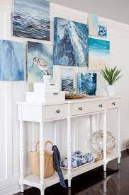 32 Coastal Gallery Walls Inspiration Ideas To Create A Compelling Wall Art Display Coastal Gallery Wall Coastal Decor Gallery Wall Inspiration