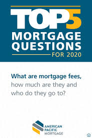 What Are Mortgage Fees In 2020 Mortgage Fees Understanding Mortgages Selling House